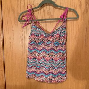 Tribal Pattern Swim Suit Top